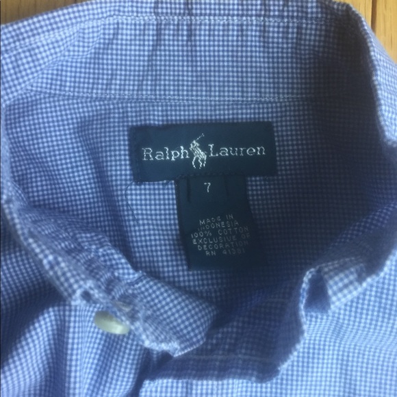 Ralph Lauren sky blue/ white button down shirt! - Picture 2 of 4